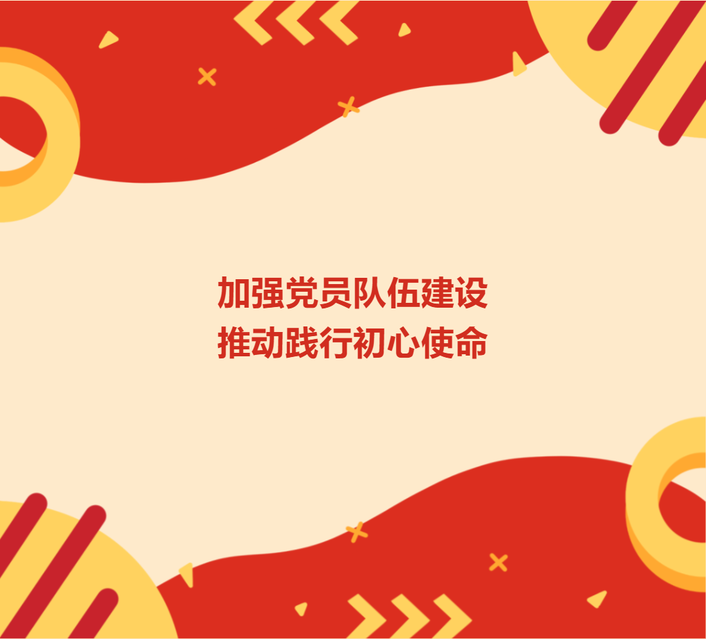 加強(qiáng)黨員隊(duì)伍建設(shè)，推動(dòng)踐行初心使命